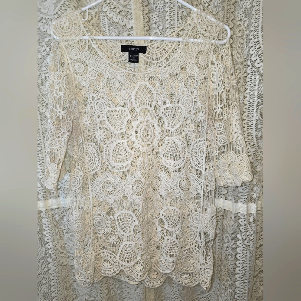 Kaktus Lace Women's Top, Lace Blouse